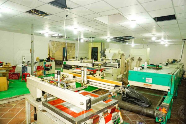 Hình ảnh dây truyền sản xuất tem in chuyển nhiệt ngày nay